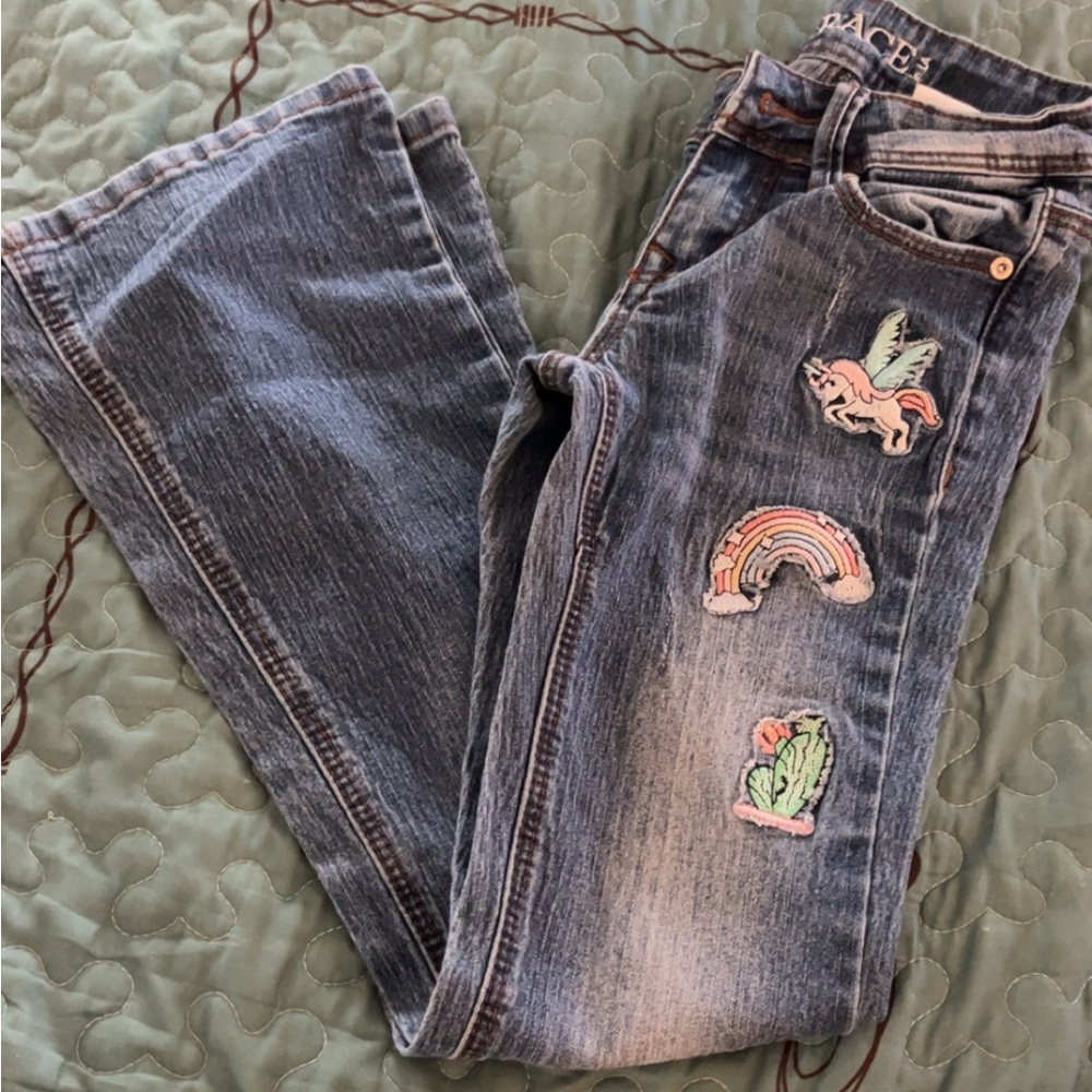 LA idol youth patch jeans